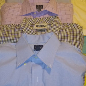 Dress shirts and casual.